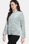 Zivame Soft Snuggles Fur Sweatshirt - Sea Form — thumbnail 3